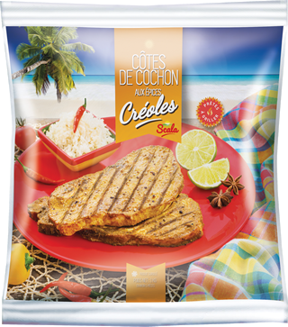 sachet scala cotes de porc 3D recto